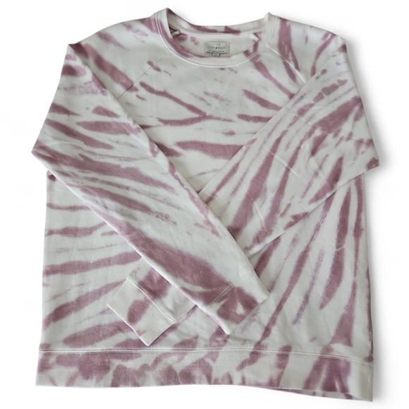 Lucky Brand Sweaters - Lucky Brand Sweatshirt Sz L Purple White